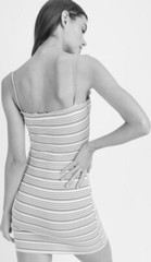 Love Tree Striped Ribbed Bodycon Mini Dress Small Stretchy Soft New 90s Black