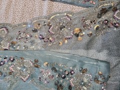 Pakistani Embroidered Anarkali beaded Dress gown Suit Aqua Blue Party Wedding