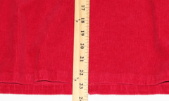 H&M Divided Corduroy Full Zip Mini Dress Women&rsquo;s Size 12 Red Sleeveless Y2K