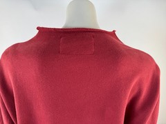 Frank & Eileen Izzie Cranberry Triple Fleece Dress Women L EUC LongSleeve Cotton