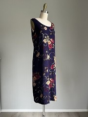 1990s Y2K Style Floral Midi Dress 14 Cottagecore Grunge Fairy K Studio Rayon