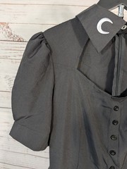 Romwe Gothic Celestial Moon & Eye Print Dress Cutout Detail Witchy Indie Goth Sm