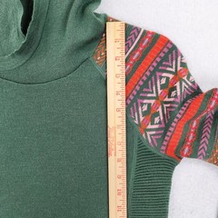 Krimson Klover Dress Womens Small Green Merino Wool Blend Maker Hoodie Sweater