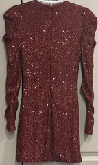 Michael Costello X Revolve Dark Red Sequin Mini Dress XS
