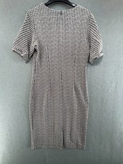 Banana Republic Textured Knit Midi Dress UK 12 Workwear Smart Casual Wiggle