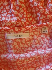 Dôen Porto Dress in Orange Hillside Bloom