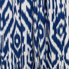 Elan Blue and White Ikat Maxi Dress OS NWT