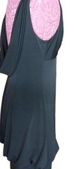 Willow Glenn NY Size 12 Drape Back Black Dress Chic Retro Vintage Classic Lbd