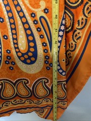 Gypsie Blu One-of-a-kind Bright Print Caftan Loungewear One Size Oranges Blues