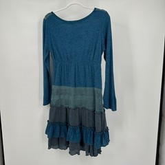 Womens Boho Patchwork Dress Size M Embellished Mixed Media Artsy
