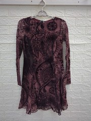 New Disturbia Loveday Paisley Printed Godet Mini Dress Women&rsquo;s Size 6