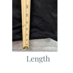 Ruby Rd Black Shift Dress Small NWT Gold Zip Pocket Chic Classic Faux Suede