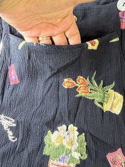 Rabbit Rabbit Rabbit Black Floral Overall Dress Women&rsquo;s Size 6 M Rayon