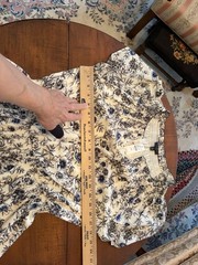 Talbots Women’s Blue Floral Dress Tiered Flounce Sz Medium Petite NWT $149