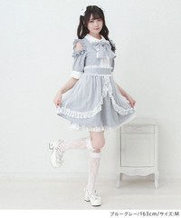 Tulle layered ruffled ribbon dress Jirai New
