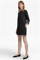 French Connection – Sparkle Sequin Cuff Dress – Black/Gunmetal