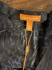 NEW! Gigi Parker Blended Leopard Eclipse Tiered Mini Dress SIZE M