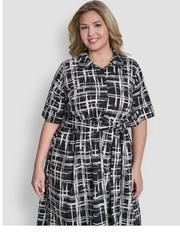 NWT DKNY Plus Size Collared Button Down Dress, size 20W, $139
