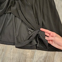 Lulus Dress Womens Size XS Any Given Moment Black Ruched Mermaid Maxi Gown NEW