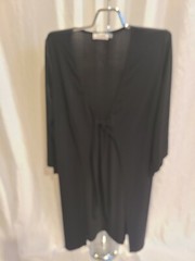 Flounce London Size 12 womens Cover Up Black Made In United Kingdom New