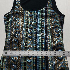 Rue 21 Bodycon Dress sz XS Black Multicolor Sequin Y2K Clubcore Party Girl