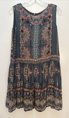 Hemant & Nandita Silk Mini Dress Size Large