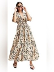 ASOS design animal print maxi dress size 6