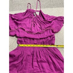 Solitaire Mini Layered Tank Dress Women&rsquo;s Size Small Fuchsia Flirty
