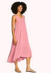 Eddie Bauer Departure Dress S NWT Outdoors Travel Hi Low Midi UPF 50