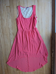 Love21 Sleeveless Lace High-Low Dress Light Pink Size M Flowy Summer Free Ship