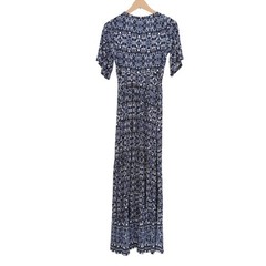 NWT Seraphine Lulah Blue Wrap Front Maternity Nursing Maxi Dress Size XS