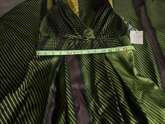 BILL BLASS 100% Silk Lined Green Multi Color Palm Gown Size 2 Made U.S.A