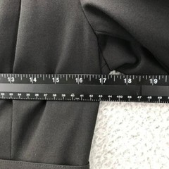 CALVIN KLEIN Dress Womens Size 6 Black Sheath Coat Style Long Sleeve Gold Button