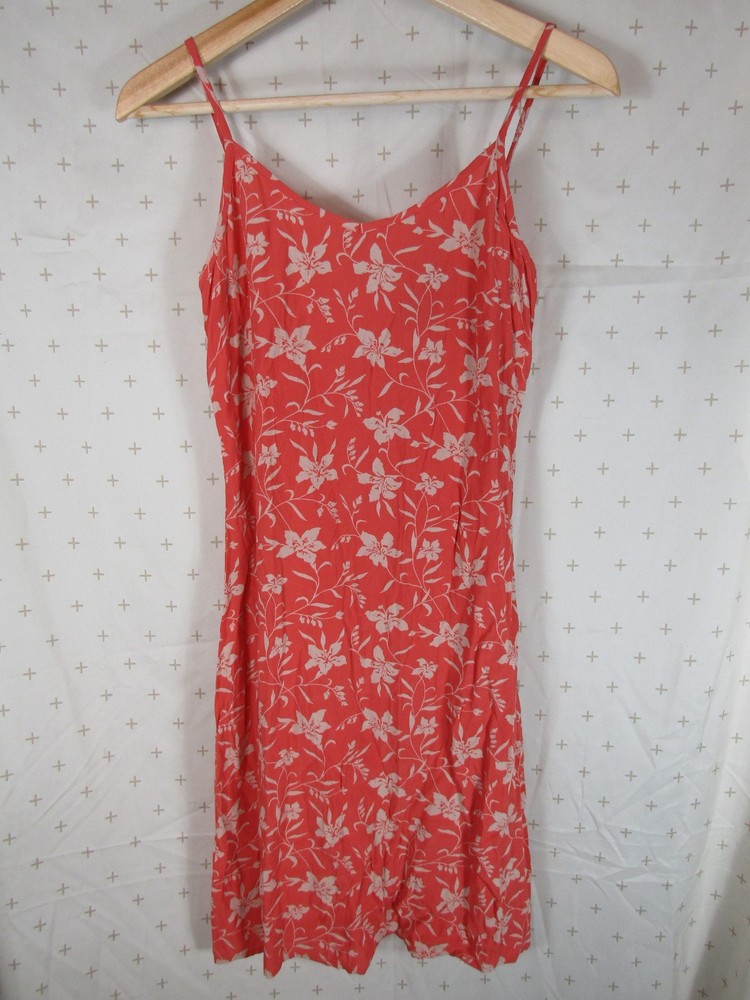 GAP Y2K Floral Pattern Salmon Pink Mini Shift Dress Retro – Women&rsquo;s size 2