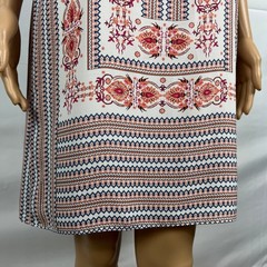 NEW Max Studio SMALL Colorful Moroccan Print Stripe Shift A-Line Casual Dress
