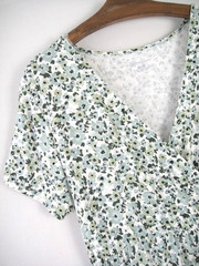 No Boundaries Size XXL Floral Stretch Knit Short Sleeve Dress