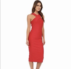 Ted Baker Red Snake Midi Dress Women’s US 2