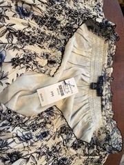 Talbots Women’s Blue Floral Dress Tiered Flounce Sz Medium Petite NWT $149