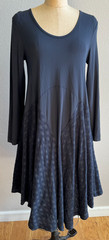 Cannisse Lagenlook Tunic Dress Blue Gray Womens size Medium EUC Italy