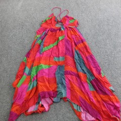 Anthropologie Dress Womens XS Multicolor Modal Halter Maxi Sundress Boho Summer