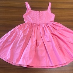Talulah Corset Mini Dress Medium, Pink Cotton Boning Fit and Flare Coquette Girl