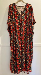 1X/2X/3X New Black Yellow Green Sequin Kaftan Knit Beach Cover Dress Nightgown