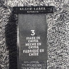 Chico&rsquo;s Womens XL Grey Cotton Blend Knit Asymmetric Zip Front Sweater Dress Boho