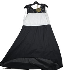 Jessica Taylor NYC Dress Women&rsquo;s Size XL White Black Color Block New