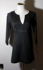 MAX STUDIO Brown Short Long Sleeve Dress Size S NWT $78.00