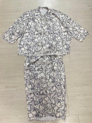 Women’s Elegant Floral Two Piece Modest Set Free Size S-XL