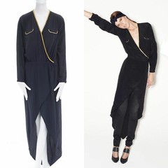 BEAUTIFUL SASS&BIDE BLACK SILK MIDI MAXI DRESS US 6 AUS/UK 10 « LOVE TO LOVE »