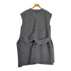 ISSEY MIYAKE Black Wool Nylon Knit Sleeveless Midi Dress Size 2 Auth