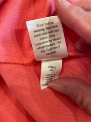 Nine West Women&rsquo;s Scoopneck Cap-Sleeve Sheath Dress Coral XXL NWT$50