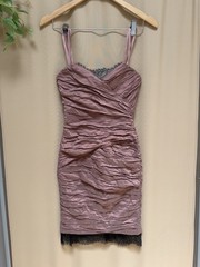 New BCBG MAXZRIA Women Size 02 Bodycon Mini Strapless Runched Dress